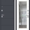 Дверь SENATOR PRO ЦПЗ 08 2050/880/ L Чёрный муар/Графит/Арктик — фото 1